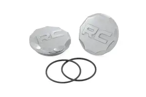 Rough Country - 81178 | Rough Country Control Arms Ball Joint Eyelet Cap | Aluminum Finish, Pair