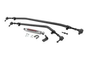 Rough Country - 10663 | Rough Country HD Steering Kit For Jeep Gladiator JT / Wrangler JL 4WD | Steering Kit + Stabilizer