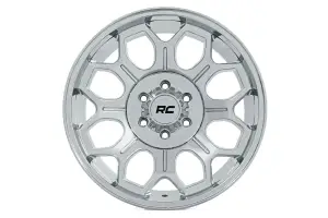 Rough Country - 77224412 | Rough Country 77 Series Wheel | One-Piece / Chrome / 22x12 / 6x5.5 / -44mm