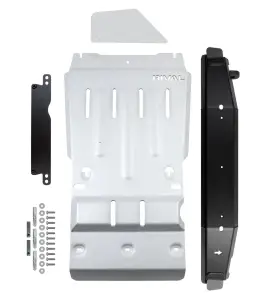 RIVAL 4X4 - 2333.9541.2.6 | RIVAL Aluminum Transmission Catalytic Converter Skid Plate (2016-2023 Tacoma 4WD Compatible with TRD Skid Plate)