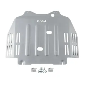 RIVAL 4X4 - 2333.9567.1.6 | RIVAL Aluminum Transmission Catalytic Converter Skid Plate (2021-2025 Tundra Crew Max V6)