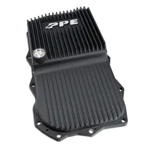 Pacific Performance Engineering - 228053020 | PPE Performance Heavy-Duty Cast Aluminum Transmission Pan – Deep Black Finish (2013-2025 Dodge, Ram, Jeep, BMW ZF 8-Speed)