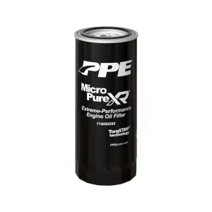 Pacific Performance Engineering - 114000555 | PPE Performance Engine Oil Filter, MicroPure XR With TorqSTOP, Replaces AC-DELCO PF2232 For GM 6.6L Duramax L5P | Black Finish