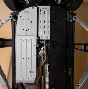 RIVAL 4X4 - 2333.1896.1.6 | RIVAL Aluminum Passenger Underside Skid Plate For Ford Maverick Hybrid 2WD AWD