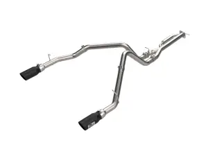 Afe - Advance Flow Engineering - 49-32088-B | aFe Power Vulcan Series 3 Inch, 304 Stainless Steel Cat-Back Exhaust System With Black Tip For RAM 1500 L6-3.0L (tt)