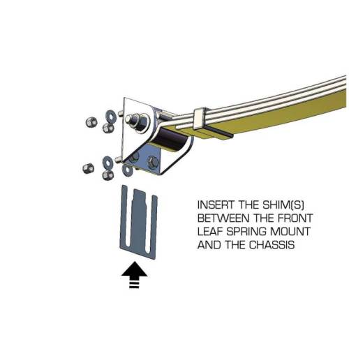 Hotchkis Sport Suspension - 3003 | Mopar Thrust Angle Shims for Leaf Spring Kits
