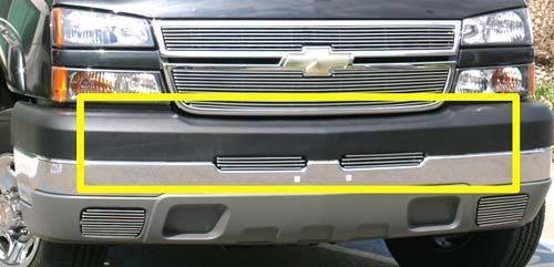 T-Rex Billet - 25103 | T-Rex Billet Series Bumper Grille | Horizontal | Aluminum | Polished | 2 Pc | Bolt-On | 3 Bars