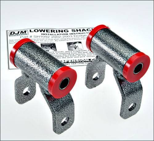 DJM Suspension - SH1092-1 | DJM Suspension Rear Lowering Shackles (2006-2008 Ram 1500 Pickup 2WD)