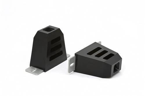 Daystar Suspension - KU09016BK | Slotted Mounting Plate Competition Style Bump Stop (4.5 Inch Tall, 4.5 Inch Long, 2.5 Inch Wide)