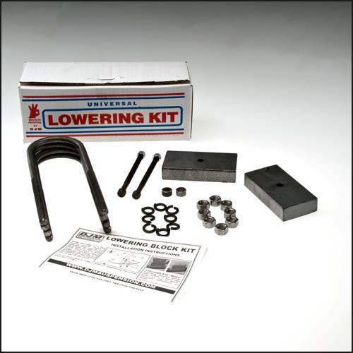 DJM Suspension - SB2397-1 | DJM Suspension 1 Inch Rear Block & U Bolt Kit (1997-2004 Dakota 2WD)