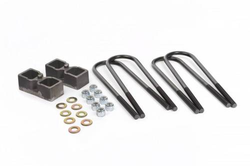 Daystar Suspension - KF09054 | 2 Inch Rear Block & U Bolt Kit (2005-2019 F350 Super Duty 4WD | Dana 70 Axle)