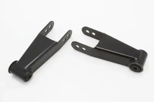 McGaughys Suspension Parts - 33089 | McGaughys 1 to 2 Inch Drop Shackles 2002-2010 GM 2500/3500 Trucks 2WD/4WD