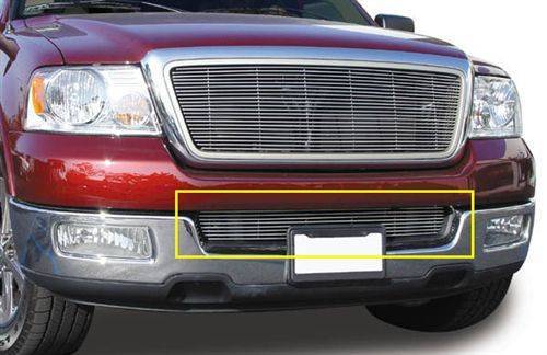 T-Rex Billet - 25552 | T-Rex Billet Series Bumper Grille | Horizontal | Aluminum | Polished | 1 Pc | Overlay