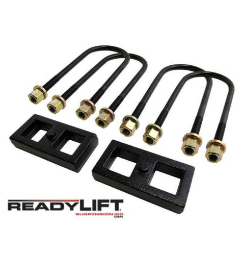 ReadyLIFT Suspensions - 66-1101 | ReadyLift 1 Inch Rear Block & U Bolt Kit (2002-2008 Ram 1500 2WD/4WD)