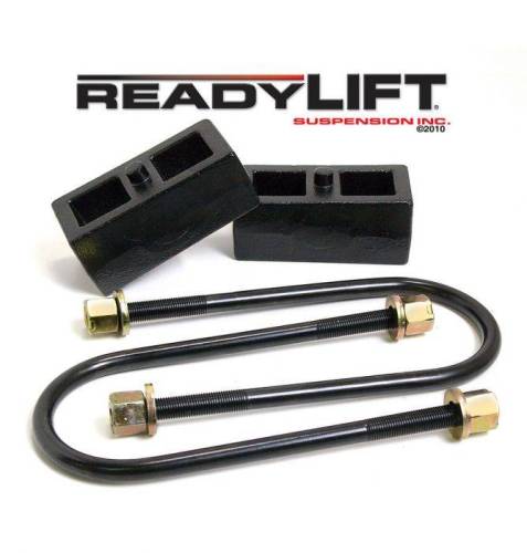 ReadyLIFT Suspensions - 66-1102 | ReadyLift 2 Inch Rear Block & U Bolt Kit (2002-2008 Ram 1500 2WD/4WD)