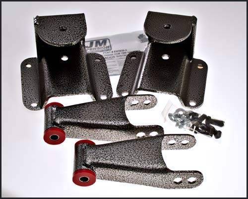 DJM Suspension - HS1139-4 | 4 Inch Dodge Rear Hanger and Shackle Kit