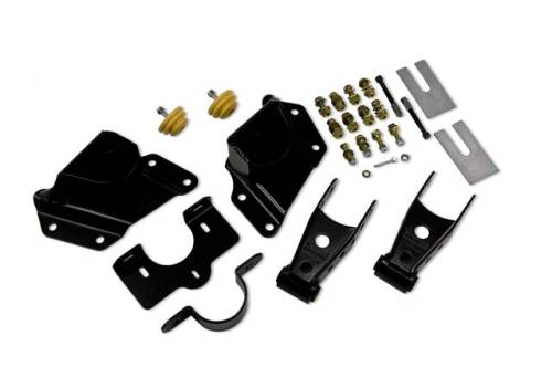 Belltech - 6514 | 4" Drop Leaf Spring Shackle & Hanger Kit (Front Hanger/Rear Shackle)