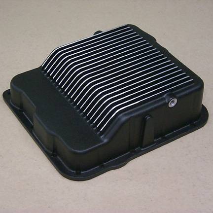 PML Covers - PML Black Powder Finish GM 700R4, 4L60E, 4L65E, 4L70E Deep, Late