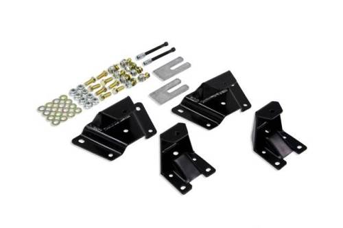Belltech - 6410 | 4" Drop Leaf Spring Hanger Kit (Front and Rear Hangers)