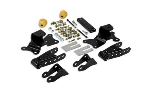 Belltech - 6905 | 4" Drop Leaf Spring Shackle & Hanger Kit (Front Hanger/Rear Shackle)