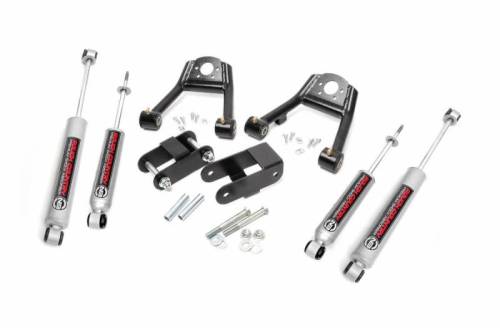 Rough Country - 80530 | 1.5-2 Inch Nissan Suspension Lift Kit w/ Premium N3 Shocks