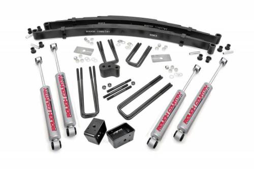 Rough Country - 305.20 | 4 Inch Dodge Suspension Lift Kit w/ Premium N3 Shocks