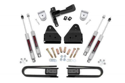 Rough Country - 509.20 | 3 Inch Ford Suspension Lift Kit w/ Premium N3 Shocks