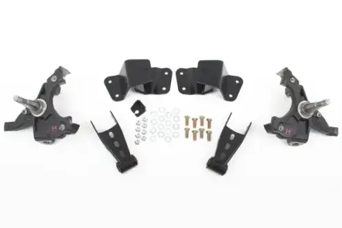 McGaughys Suspension Parts - 33134 | McGaughys 2 Inch Front / 4 Inch Rear Lowering Kit 1988-1998 GM 1500 Truck HD 2WD