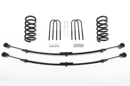 McGaughys Suspension Parts - 93111 | McGaughys 2 Inch Front / 4 Inch Rear Lowering Kit 1982-2003 S10 Trucks 2WD Ext Cab