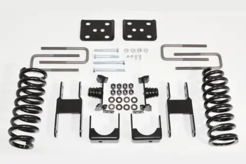 McGaughys Suspension Parts - 98010 | McGaughys 2 Inch Front / 4 Inch Rear Lowering Kit 2007-2018 Toyota Tundra 2WD Ext/Quad Cab
