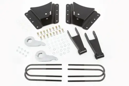 McGaughys Suspension Parts - 33076 | McGaughys 2 to 3 Inch Front / 5 Inch Rear Lowering Kit 2002-2010 GM 3500 Trucks 2WD/4WD