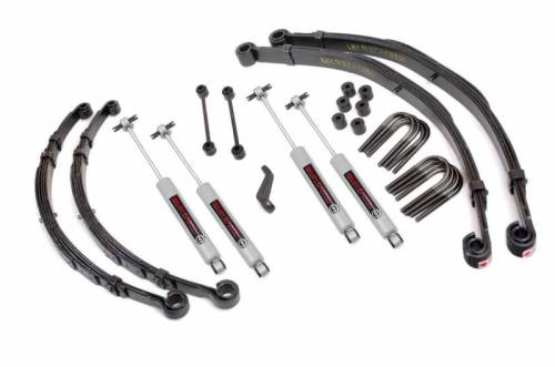 Rough Country - 675-76-8130 | 4 Inch Jeep Suspension Lift Kit w/ Premium N3 Shocks