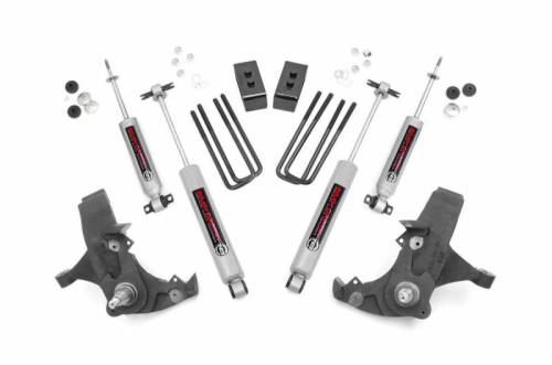 Rough Country - 231N2 | Rough Country 4 Inch Suspension Lift Kit with Premium N3 Shocks (1988-1998 C1500 Pickup 2WD)