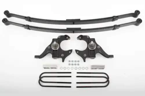 McGaughys Suspension Parts - 93108 | McGaughys 2 Inch Front / 4 Inch Rear Lowering Kit 1982-2003 GM S-10/Sonoma 2WD All Cabs