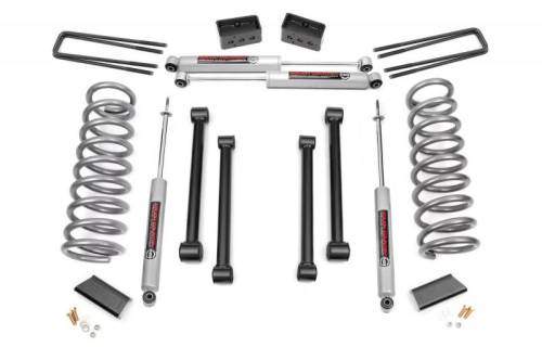 Rough Country - 370.20 | 3 Inch Dodge Suspension Lift Kit w/ Premium N3 Shocks