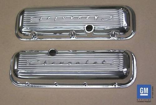 PML Covers - PML Polished Chevrolet 396, 427, 454, 502 Big Block, With Raised Chevrolet Script
