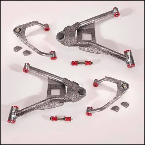 DJM Suspension - CA2507-4 | DJM Suspension 4 Inch Upper and Lower Control Arms (2007-2015 Silverado, Sierra 1500 2WD | 2007-2014 Suburban, Tahoe, Yukon 2WD)