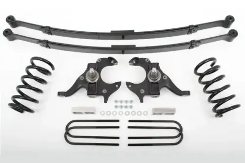 McGaughys Suspension Parts - 93115 | McGaughys 4 Inch Front / 4 Inch Rear Lowering Kit 1982-2003 S10 Trucks 2WD Ext Cab