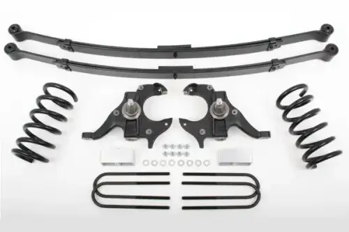 McGaughys Suspension Parts - 93117 | McGaughys 4 Inch Front / 5 Inch Rear Lowering Kit 1982-2003 S10 Trucks 2WD Ext Cab