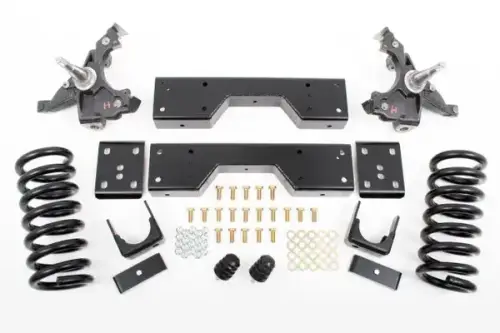 McGaughys Suspension Parts - 33138 | McGaughys 4 Inch Front / 6 Inch Rear Lowering Kit 1988-1998 GM 1500 Truck LD 2WD