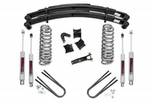Rough Country - 500-70-76.20 | 4 Inch Ford Suspension Lift Kit w/ Premium N3 Shocks