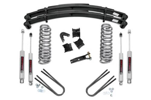 Rough Country - 535.20 | 4 Inch Ford Suspension Lift Kit w/ Premium N3 Shocks