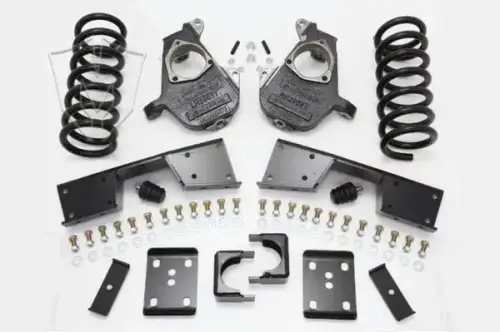 McGaughys Suspension Parts - 93017 | McGaughys 4 Inch Front / 6 Inch Rear Lowering Kit 2001-2006 GM Truck 1500 2WD Ext/Quad Cab | 16 Inch  Wheels