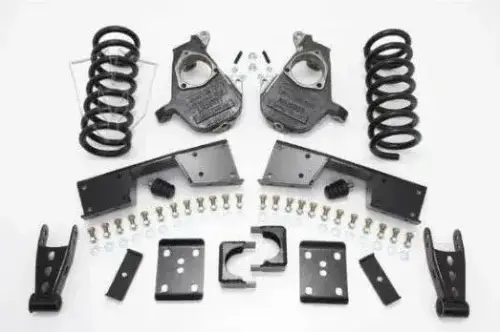 McGaughys Suspension Parts - 93030 | McGaughys 5 Inch Front / 7 Inch Rear Lowering Kit 2001-2006 GM Truck 1500 2WD Ext/Quad Cab | 17 Inch + Wheels