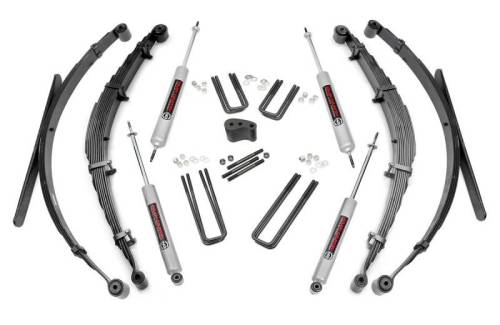 Rough Country - 505.20 | 4 Inch Ford Suspension Lift Kit w/ Premium N3 Shocks