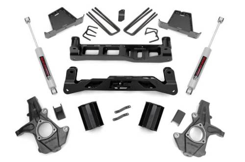 Rough Country - 26330 | Rough Country 7.5 Inch Lift Kit For Chevrolet Silverado / GMC Sierra 1500 | 2007-2013 | Strut Spacers, N3 Rear Shocks