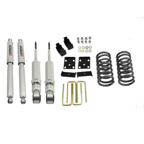 Belltech - 437SP | Belltech 2 Inch Front / 4 Inch Rear Complete Lowering Kit with Street Performance Shocks (2004-2015 Titan 2WD)