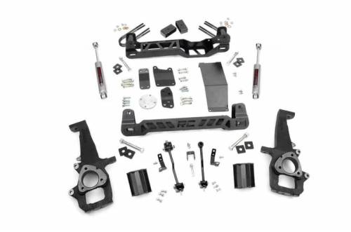 Rough Country - 32630 | 4 Inch Dodge Suspension Lift Kit w/ Strut Spacers, Premium N3 Shocks