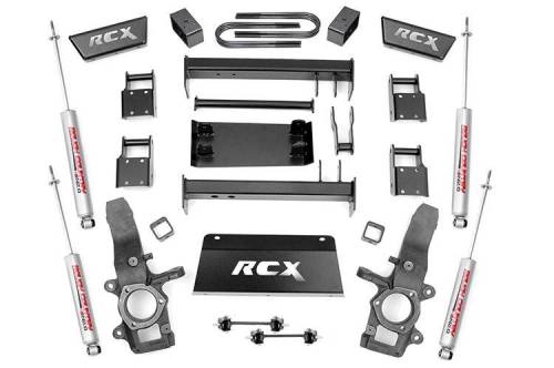 Rough Country - 477.20 | 4 Inch Ford Suspension Lift Kit w/ Premium N3 Shocks