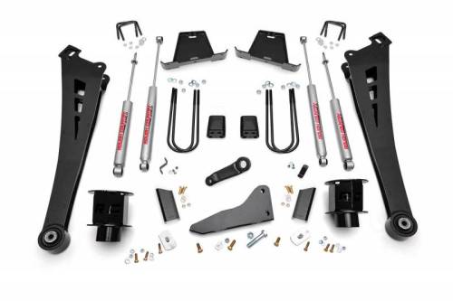 Rough Country - 369.20 | Dodge 5 Inch Suspension Lift Kit w/ Coil Spacers, Premium N3 Shocks